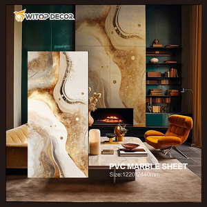 UV đá cẩm thạch giống như tấm bảng 3 mét vật liệu nhựa cho tủ bếp cho căn hộ sử dụng ép đá cẩm thạch thay thế - Product Image 4