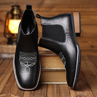Bottes Chelsea pour hommes 2026 - Style britannique décontracté à coupe basse pour l'automne et l'hiver