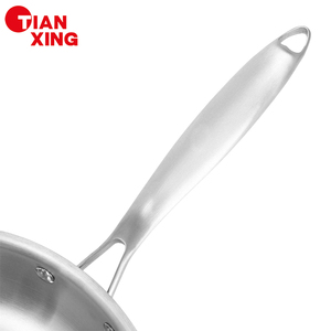 Tianxing 22/24/26/28/30/32cm triply thép không gỉ nấu ăn <span class=keywords><strong>Pan</strong></span> cảm ứng trứng Omelet Chảo chống dính sâu Frying <span class=keywords><strong>Pan</strong></span> với nắp - Product Image 4