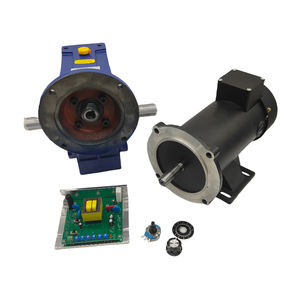 90 В постоянного тока 1/2 л.с. 1750 об./мин. С щеточным двигателем с контроллером скорости и червячным Редуктором для промышленного оборудования - Product Image 5