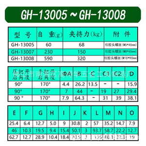 Gh 13005 Vertical <b>Quick</b> <b>Clamp</b> M8 110mm High Carbon Steel For Woodworking Welding Fixtures - Product Image 3