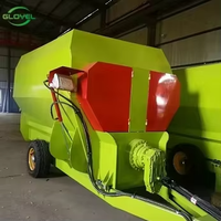 Mélangeur d'aliments TMR personnalisé 5m3-24m3, wagon mélangeur d'ensilage pour bétail, machine d'alimentation en acier au manganèse résistant à l'usure