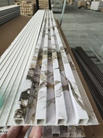 Revêtement mural en panneaux rainurés WPC sur mesure, imperméable, en composite bois-plastique, pour l'intérieur et l'extérieur des maisons, style moderne
