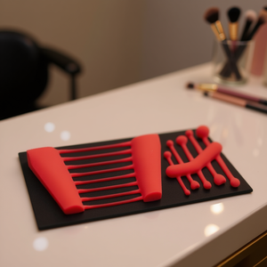 <b>Makeup</b> Sponge Set 519 M 285P1V Red Professional Cosmetic <b>Tools</b> For Face Application - Product Image 3