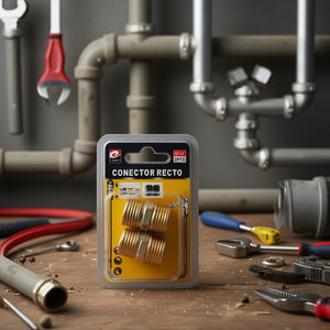 CONECTOR RECTO 1/2 Inch Straight Connector For Plumbing Hoses 2Pcs - Product Image 3