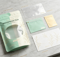 Sachet d'emballage alimentaire refermable en plastique et papier de qualité alimentaire avec fermeture éclair pour petites entreprises