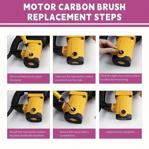 40 cepillos de carbón para motor, 10 tipos, para amoladora angular, taladro percutor, kit de mantenimiento - Product Image 2