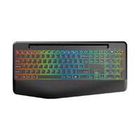 Nouveau clavier mécanique RVB rétroéclairé 112 touches pleine taille, rechargeable USB Type-C, double mode 2.4G BT, compatible avec les ordinateurs jusqu'à 11.4 pouces