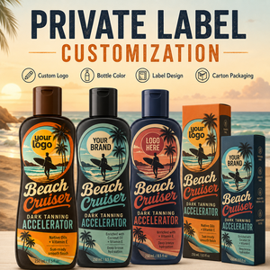 Loción Aceleradora del Bronceado Oscuro para Playa, Sin Perfume, Hidratante, Ligera, No Pegajosa, Esencial para Exteriores, Bronceado Profundo ODM - Product Image 4