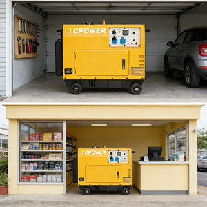 Groupe électrogène portable silencieux domestique 14KW 15KW 220V avec télécommande monophasé/triphasé démarrage 12V TC18000TD 15kva - Product Image 5