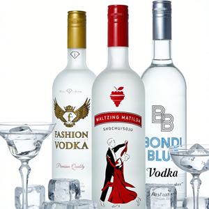 Bouteilles en verre vides de luxe pour spiritueux, emballage personnalisé pour les marques de whisky, de vodka et de <span class=keywords><strong>cognac</strong></span> - Product Image 2