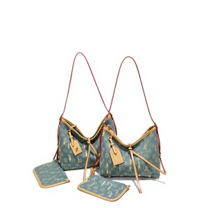 Nouveau 2026 – Sac à main de luxe de marque célèbre Monica Qiqi, style rétro en jean vieilli, motif floral européen, fermeture éclair simple, luxe léger - Product Image 1