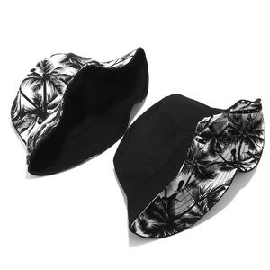 Bestseller 100% Cotton Canvas Striped Fisherman Bucket <b>Hat</b> <b>Men</b> Women Summer Trendy Double-sided <b>Sun</b> Protection - Product Image 3