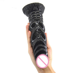 FAAK 20cm realistische Eichel Partikel Drachen dildo mit starken Muskel Tier Dildo Spirale Kunststoff <span class=keywords><strong>Penis</strong></span> für Frauen - Product Image 3