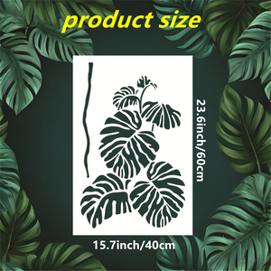 15.7x23.6 inch lớn Lá Cọ stencils cho bức tranh-Khổng Lồ monstera tường stencils cho bức tranh mô hình lớn - Product Image 2