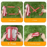 Tabouret pliant extérieur Portable avec poignée sac à fermeture éclair tabouret de pêche petite chaise de Camping complète file d'attente chaise pliable