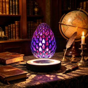 Lámpara de Ambiente Gótica con Huevo de Dragón de Fantasía Antigravedad, Levitación Magnética, para Regalos Únicos y Decoración de Dormitorios - Product Image 1