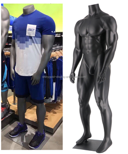 Maniquíes Masculinos Deportivos de Fibra de Vidrio de Alta Gama, Cuerpo Completo, <span class=keywords><strong>Busto</strong></span>, Negro, Músculos Grandes, Maniquí Deportivo Masculino para Ropa Deportiva - Product Image 5