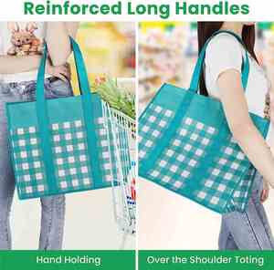 KAISEN Vende Bolsas de Compra Tridimensionales Extra Grandes de Gran Capacidad, Hechas de Tela No Tejida - Product Image 4