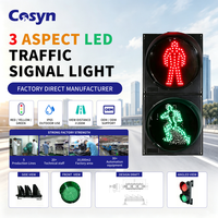Feu de signalisation LED pour passage piétonien Vietnam Arabie Saoudite 200mm/300mm Rouge Vert Ambre Stop Go avec minuteur de compte à rebours