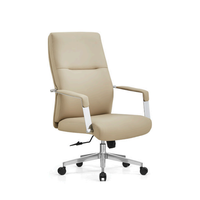 Chaise de bureau exécutive en cuir PU, plusieurs styles, 360° °   Base métallique rotative adaptée à une utilisation à long terme