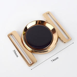 Deepeel AP531 50mm DIY परिधान सामान महिलाओं के वस्त्र Fashon सजावट बटन जस्ता मिश्र धातु दौर बेल्ट बकसुआ - Product Image 2