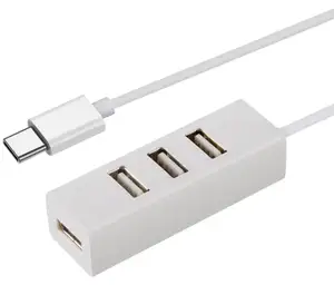 White color cabletolink USB C to USB Hub 4 Port for USB Type C Devices CABLETOLINK