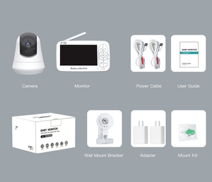 Vente chaude d'usine Baby Essentials Cadeau de Noël Détection de pleurs Mode VOX 22 heures en veille 1000ft Pas de caméra WiFi pour bébé - Product Image 6