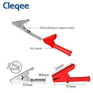 Cleqee <span class=keywords><strong>P2002</strong></span> 20A pinces crocodiles avec douille 4mm 1000V pince crocodile robuste pince de test de sécurité électrique - Product Image 6