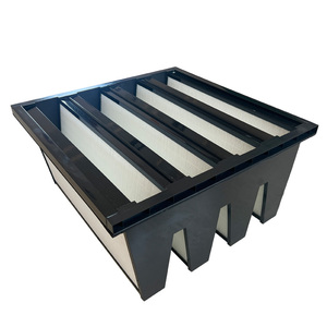 99.99% hiệu quả cao V ngân hàng công nghiệp Lọc HVAC hệ thống H14 HEPA Bộ lọc không khí bán dẫn HEPA lọc - Product Image 5