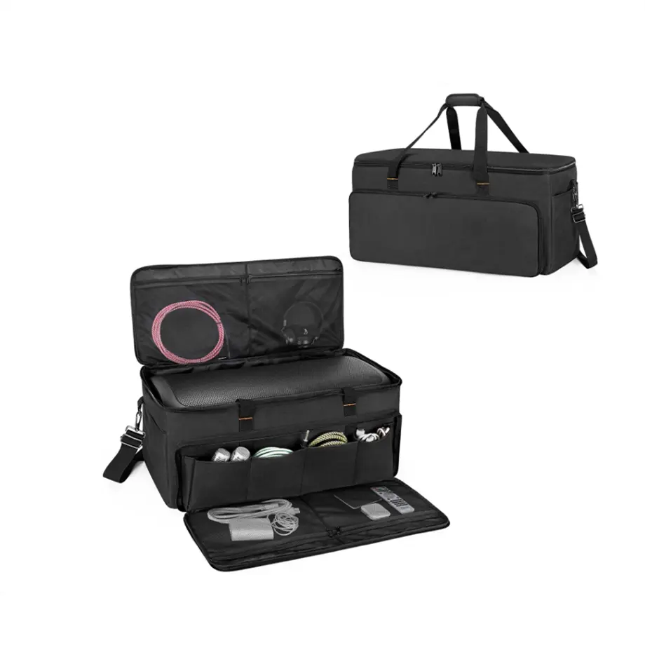 Microphone and Other Accessories Carrying Case with Multi Pockets for Charger Tote Bag for JBL Lifestyle PartyBox 200/300/310 & SONY XP500 X-Series Portable Bluetooth Speaker 