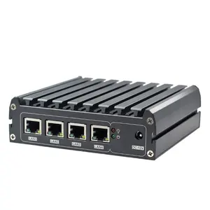 Zunsia Baytrail fanless 4* Gigabyte LAN J1900/J4125/E3845 network router computer 4 nic mini pc for firewall
