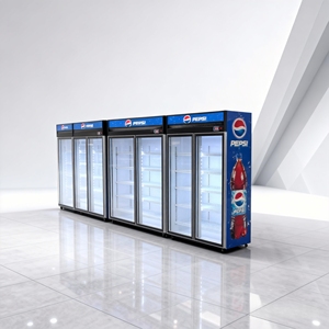 Refrigerador Comercial Personalizado al por Mayor de 300L, Refrigerador de <span class=keywords><strong>Cerveza</strong></span> con Puerta de Vidrio, Enfriador de Bebidas Energéticas - Product Image 6