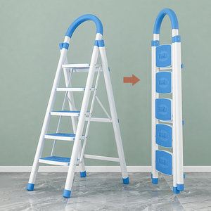 Hiện đại di động sắt nhà bếp U loại thép gấp thang 3/4/5/6 bước cho cầu thang & kho sử dụng - Product Image 3