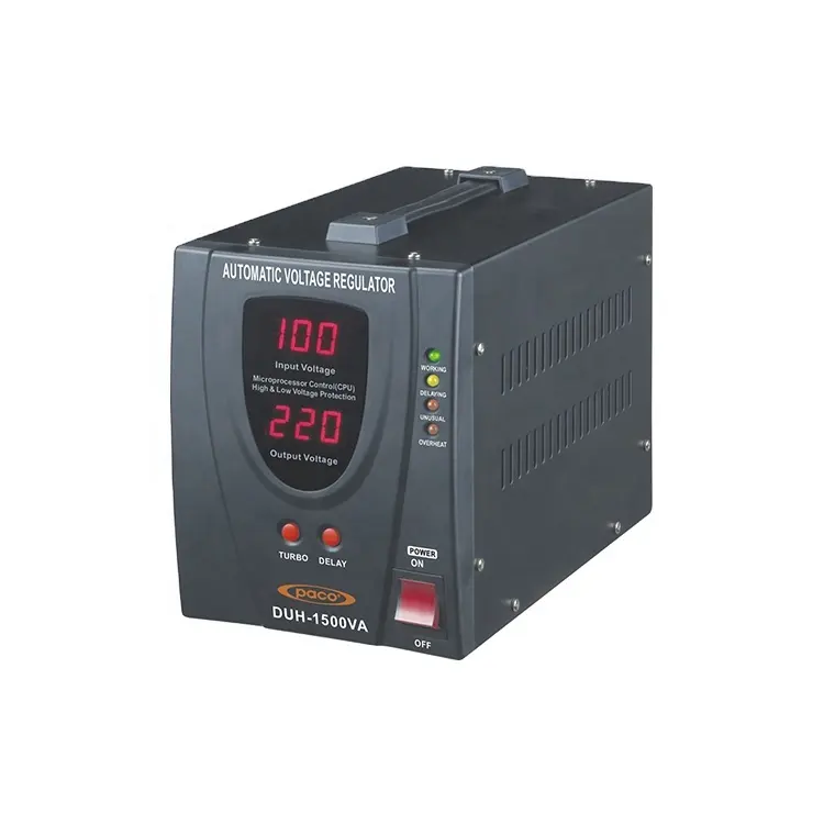 single phase 1500va relay type ac automatic power voltage regulator