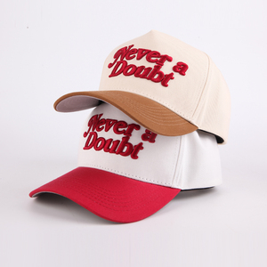Di alta qualità personalizzato 5 pannello berretto da Baseball 3D ricamato Logo in cotone lavato telaio per uso esterno cappelli sportivi cappelli - Product Image 1