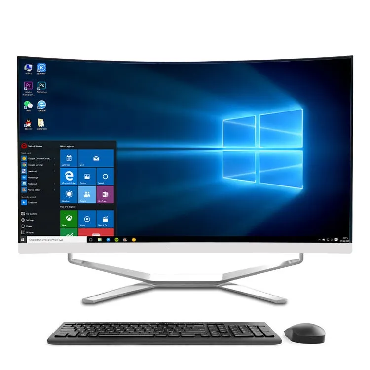 27inch Core i3 i5 i7 8 gb16 GB card đồ họa màn hình cong PC Máy tính để bàn tất cả trong một máy tính