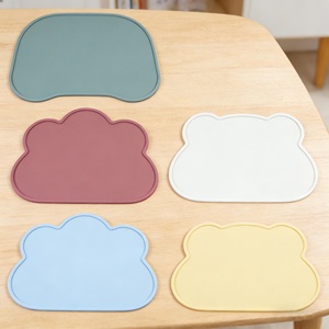 Bpa Free Foldable Waterproof Oven Safe Customizable Sizes Baby Silicone <b>Dinner</b> <b>Table</b> <b>Mat</b> - Product Image 3