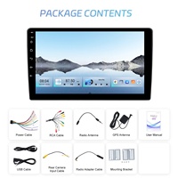 Autoradio stéréo Android Podofo 7''/9''/10'' 8 cœurs Qualcomm, écran IPS 4+64G, CarPlay/Android Auto, GPS, WiFi, FM, DSP, ventilateur de refroidissement