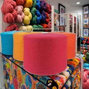 En gros Personnaliser <span class=keywords><strong>1kg</strong></span> Cône NM28/2 100% Fil Acrylique 2ply Fil Artificiel à Fibres Longues pour Tricoter Crochet Textile À La Maison - Product Image 1