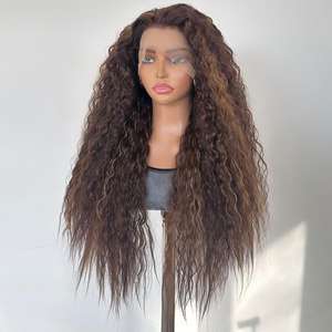 วิกผมลูกไม้แ<span class=keywords><strong>บ</strong></span><span class=keywords><strong>บ</strong></span>แอฟริกัน 13x4  ลูกไม้โปร่งใส ไม่ต้องใช้กาว  ใย<span class=keywords><strong>ผม</strong></span>ทนความร้อนสูง  ความหนาแน่น 180%  ตาข่าย<span class=keywords><strong>สี</strong></span>ชมพู  หมวกตาข่ายแบ<span class=keywords><strong>บ</strong></span>โรส  <span class=keywords><strong>สี</strong></span>เปียโน - Product Image 6