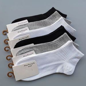 Ankle <b>Socks</b> Solid Color Polyester Fiber Sweat Absorbent Daily Life Casual Wearable <b>Socks</b> - Product Image 4
