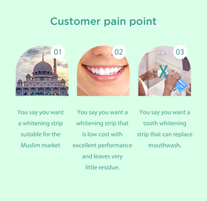 Groothandel Mint Tanden Whitening Gel Strips Met Prive Logo Home Bleken Orale Product - Product Image 5