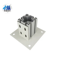 Usine Shanghai 60 80 90 100 Accessoires en aluminium pour montage au sol Série 6000 Service de poinçonnage de qualité pour armoires