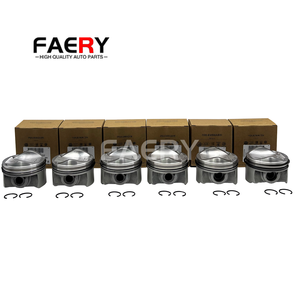 大众途锐奥迪A4 A5 A6 Q5 Q7 3.0T带套环的FAERY发动机系统06E107065DM活塞 - Product Image 1