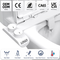 Bidet à double buse personnalisé pour eau chaude et froide, fabricant d'accessoires de bidet non électriques pour toilettes, soins post-partum à l'eau chaude