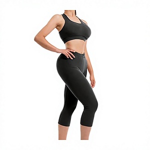 Ensemble de yoga pour femmes : Leggings et haut de sport 2 pièces en polyester respirant, taille haute, pour la gym et l'entraînement - Product Image 2