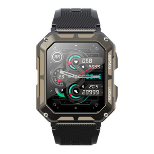 Montre connectée multifonctionnelle à écran TFT avec boîtier en alliage, montre intelligente carrée, fréquence cardiaque, suivi du sommeil, notification d'appel, suivi de la forme physique - Product Image 5
