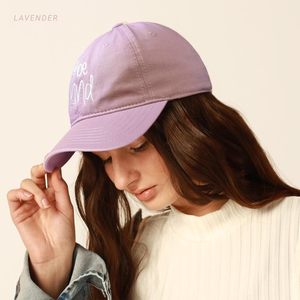 Gorra de béisbol bordada Be Kind, gorra unisex de sarga de algodón, sombrero de moda para mujer - Product Image 5
