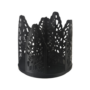 Crown Like Rotatable Cup Holder <b>Storage</b> Rack For Beverage Shops <b>Kitchen</b> Black Standard Size Standing Type - Product Image 1
